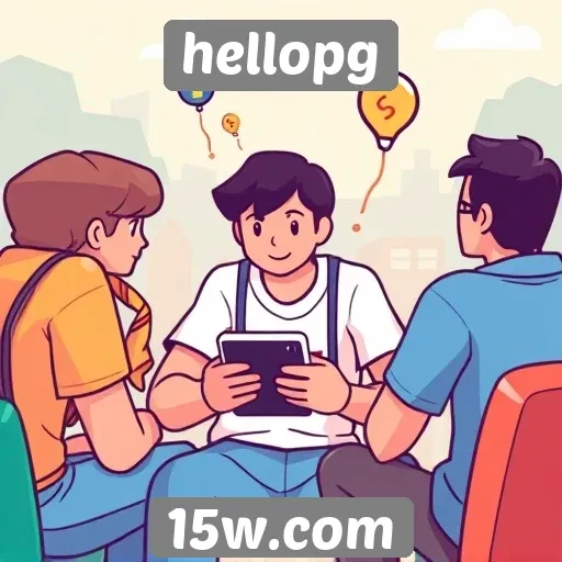 Recursos de socialização no site hellopg