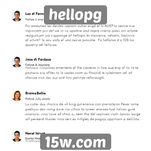 Feedback dos usuários sobre a experiência no hellopg